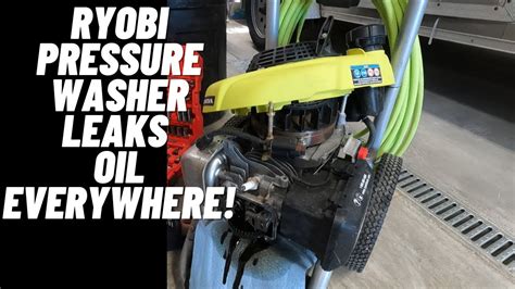 ryobi pressure washer oil leak|Electric pressure washer leaking oil : r/ryobi